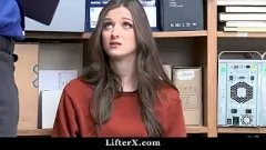 Play Teen Shoplifter Caught by Cop: Only Way Out is to Get Fucked in Doggystyle!